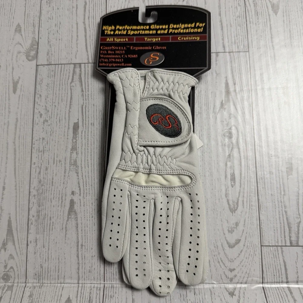 Gripswell Gloves Palm Swell Small Ladies Left Handed Shooter GS-1PL-WHT-LH-WN-S